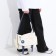 Youth bag with zipper, milk/blue color