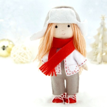 Set for creating a textile toy "Baby Alice"
