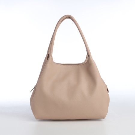 Women's bag with lightning, beige color-1