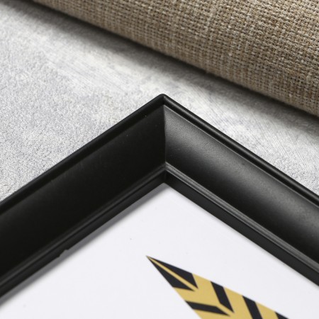 Photo frame plastic in 4 photos 10x15 cm "pattern" black 35x62x2 cm-2