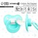Nipple - silicone dummy orthodontic, from 0 months, with a cap, the color is turquoise