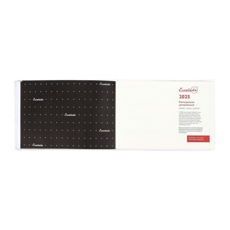 The weekly dated 2025, Escalada "Snake", 180 x 127 mm, soft cover, PVC, 64 sheets, block 70, metallic-7
