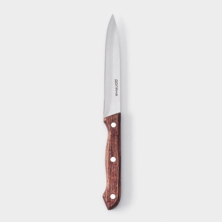 Knife Kitchen shade ecology, blade 12.5 cm, brown color-2