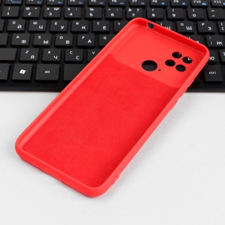 Ibox Case case for Xiaomi Poco C40, silicone, camera protection, red-2