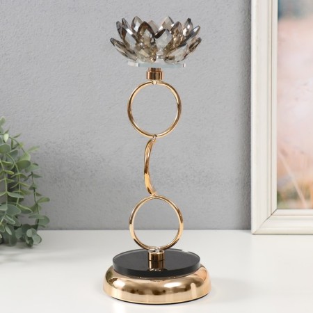 Climber Metal "Black Lotus" d = 4cm 12x12x30.5 cm-2
