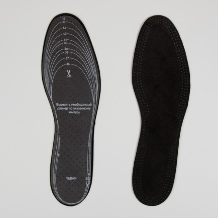 Insoles for shoes, breathing, universal, 36-46 rr, pair, black color-2