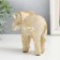 Souvenir Polystone "White Elephant with gold - layers" 12x5x10 cm