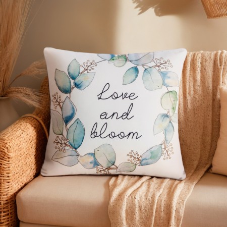 Ethel pillow "Love and Bloom" 40x40 cm, 100% p/e
