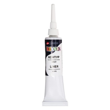 Cut on glass and ceramics 18 ml, ZHK Decola, White, (5303104)