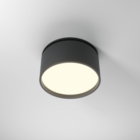 Built-in lamp Technical DL024-12W-DTW-B ONDA, 85x85x66 mm, LED, 12W, 640LM, black color black-3