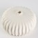Vase for flowers is decorative, white, handmade, 14 cm x 14 cm x 7 cm.