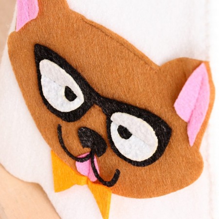 Bath cap with applique "sir cat"-2