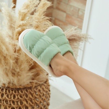 Female slippers, size 36-37, mint color-9