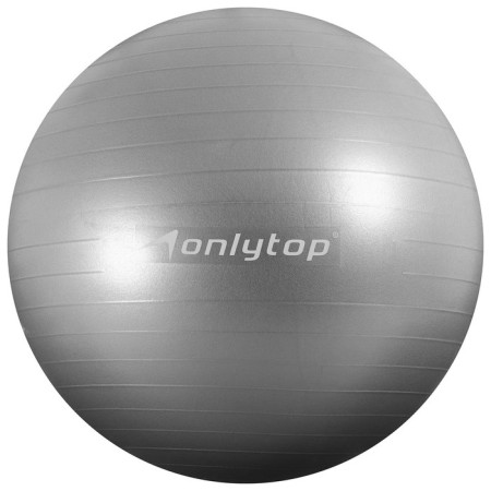 Fitball ONLYTOP, D = 85 cm, 1400 g, anti -wings, color gray-2