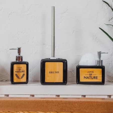 A dispenser for a detergent with a stand for the Savanna “Nature” sponge, 450 ml, black color-5
