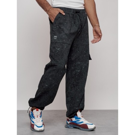 Sports male trousers, size 52, dark green color-5