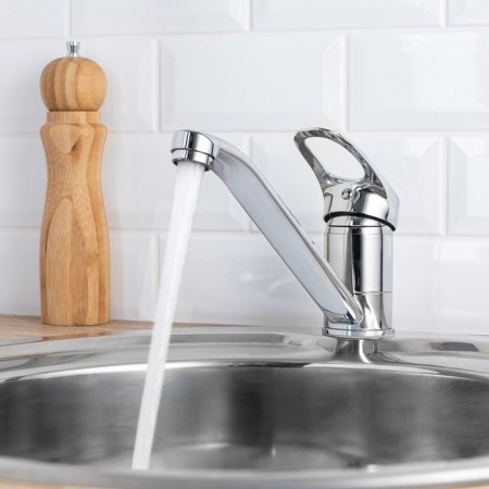 Kitchen mixer "RMS" SL55-004F-25, single-leaf, pour 255 mm, zinc, chrome-3
