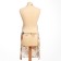 Apron Ethel "Flowers", 70*68 cm, 100% p/e