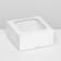 The box is folding, the lid is, with the window, white, 15 x 15 x 6.5 cm,