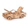 Mechanical 3D puzzle made of wood "Cabriolet"