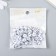 Beads for creativity Plastic "White Playing Cube" Black Points set 20g 0.8x0.8x0.8 cm 78118