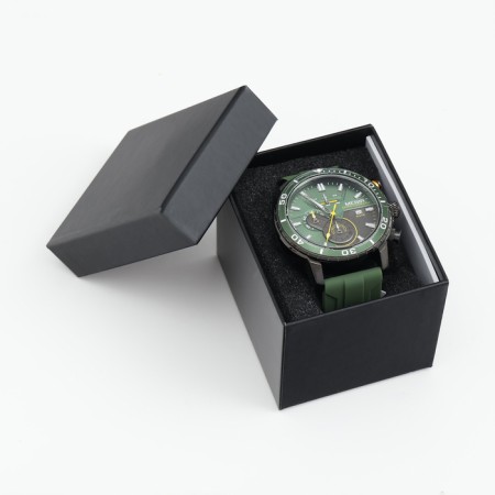 Men's watches, D-4.6 cm, with chronograph, 3 atm, luminous, green-3