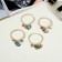 Hair gum "Florentine" Stones, 2x2 cm, mix
