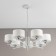 Suspended chandelier Citilux "Tilda" CL469170, 76x76x30 cm, 7x75W, E27, white color
