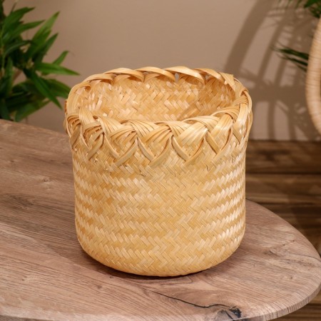 Wicker basket, from bamboo 20x20x25 cm-1