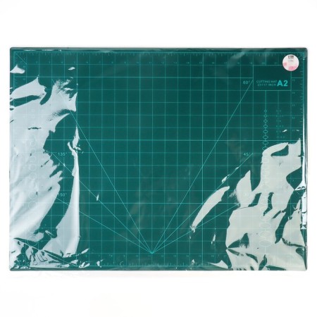 Mat for cutting, three -layer, 60 × 45 cm, a2, green color-2