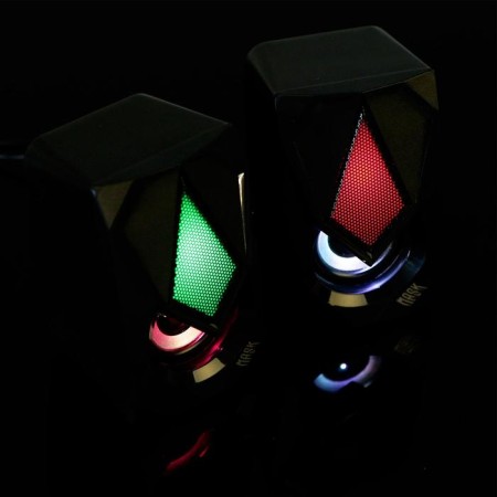 Computer speakers 2.0 Qumo Mask AS004, 2x5 W, USB, RGB backlight, black-13