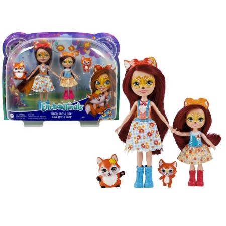 Game set "Enchantimals. Sisters Felicity and Fean Fox with pets "