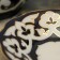 The plate round "Pishta in gold", 13 cm, white