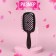 The comb massage, wide, ventilated, 8.5 × 20.5 cm, black color