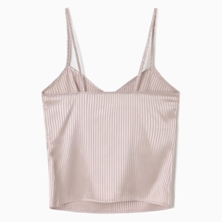 Top female on the straps Minaku: Home Collection Beige Color, Rr. 46-5