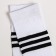 Socks "stripes", white color, size 23-25 ​​(37-40)