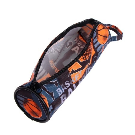 School Penal Tubul at the Basketbol zipper, mix-3