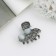 Hair crab "Shirley style" branch, 2.5 cm, black
