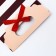 Gift box-package, packaging with a cut handle, "stripes", 12 x 6 x 16 cm