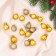 Set of balls plastic D-2 cm, 18 pcs "Nebilia" gold