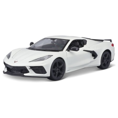 MASTO DIE-CAST 2020 Chevrolet Corvette Stingray Coupe Z51, 1:24, White color