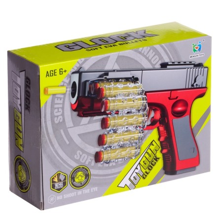 Glock pistol, shoots soft bullets, tape feed-9
