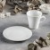 Porcelain cup tea with a saucer, 210 ml, d = 14.5 cm