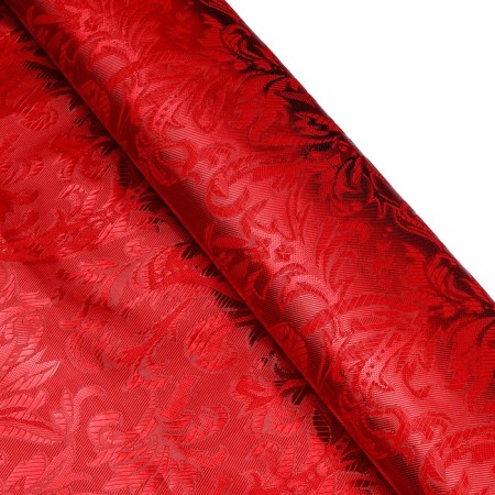 Locum for needlework, 50 x 50cm, brocade, silver on red, blurry pattern-3