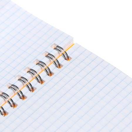 Notepad A5, 60 sheets on the crest, plastic cover, orange-3