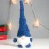 Interior doll "Santa Claus in a blue cap-traffic" 28x9x7 cm