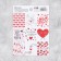 Paper stickers "hearts", 11 × 15.5 cm