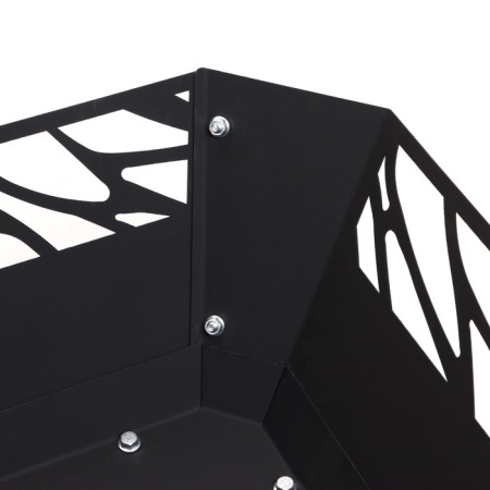 Focus for a fire, black, metal thickness 1 mm, 51.2 x 51.2 x 30.5 cm-2