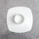 Square Square Metal for 1 candle, 7x3 cm, white