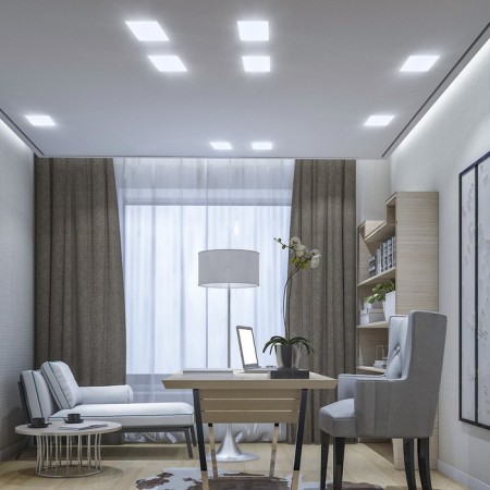 Lamp built -in era LED, IP20, 18W, 120x120x21 mm, 6500k, 1500lm, white color-2